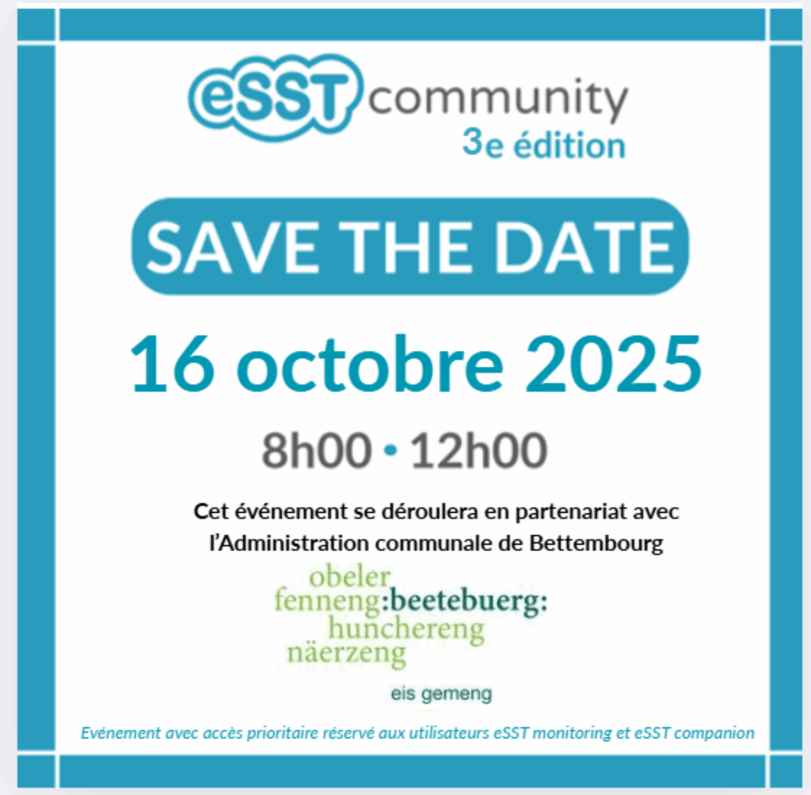Save the date : 16 octobre 2025, 3ème édition d&rsquo;eSST community